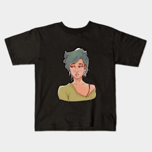 Smug looking face Kids T-Shirt